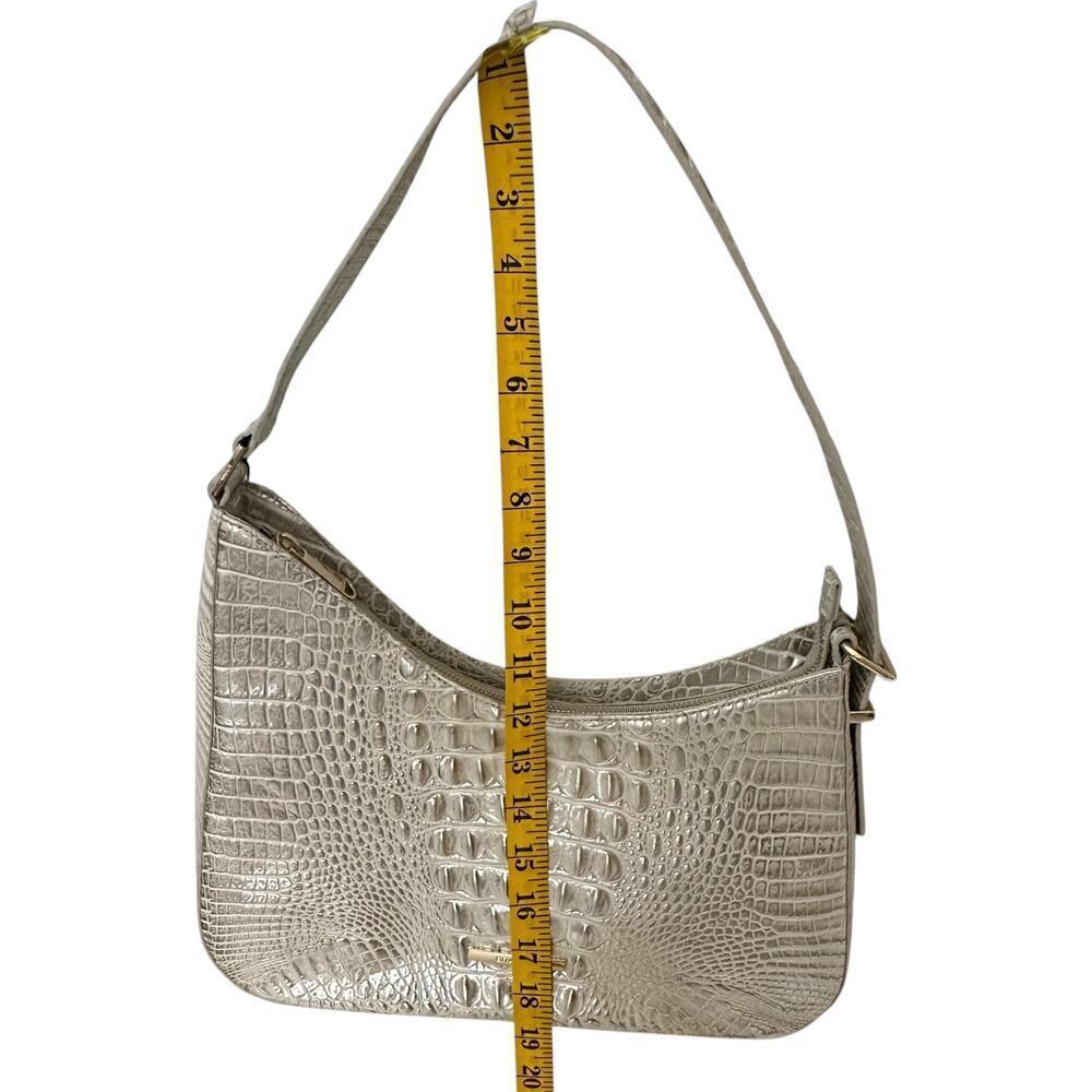 NWT Brahmin Abbot Melbourne Leather Shoulder Bag in Ivory Dream - Picture 13 of 15